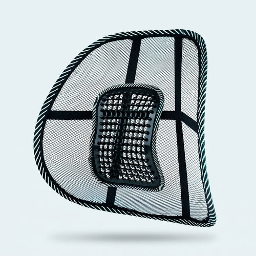 Corvex Pulse™ — Respaldo de malla ventilada con masaje para auto y escritorio