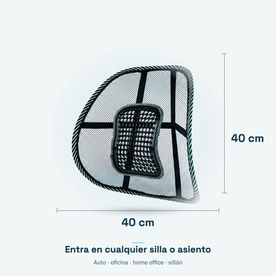 Medidas 40 x 40 cm: entra en cualquier silla o asiento