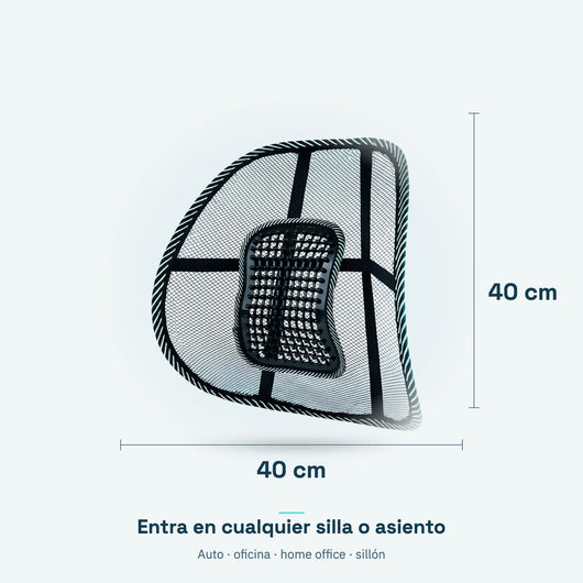Medidas 40 x 40 cm: entra en cualquier silla o asiento